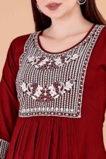 Glomee Presented Embroidery Work Kurta