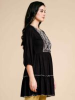 Glomee Presented Rayon Short kurta