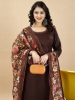 Glomee presented Top Bottom Dupatta Set