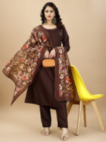 Glomee presented Top Bottom Dupatta Set