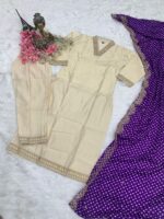 Glomee Introducing New kurti duptta and bottom set