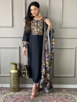 Glomee Introducing New kurti duptta and bottom set