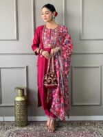 Glomee Introducing New kurti duptta and bottom set