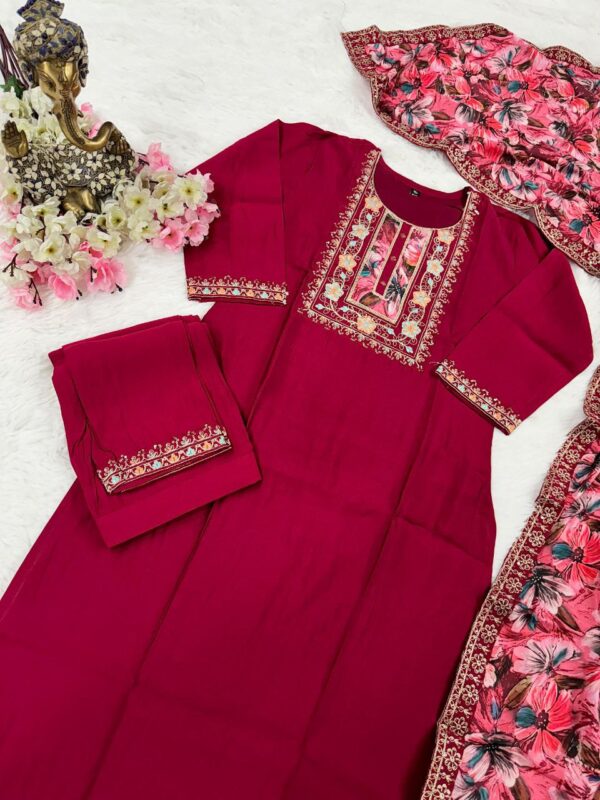 Glomee Introducing New kurti duptta and bottom set