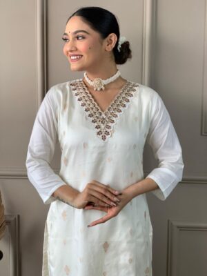 Glomee Introducing New kurti duptta and bottom set