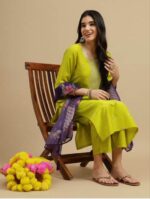 Glomee Introducing New kurti duptta and bottom set