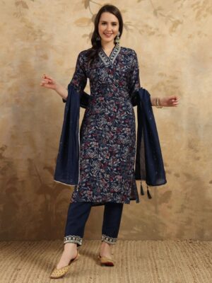 Glomee Introducing New kurti duptta and bottom set