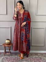 Glomee Introducing New kurti duptta and bottom set