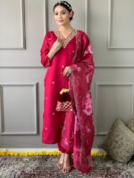 Glomee Introducing New kurti duptta and bottom set