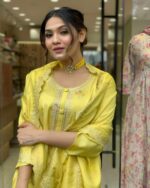 Glomee Introducing New kurti duptta and bottom set