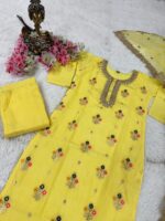 Glomee Introducing New kurti duptta and bottom set